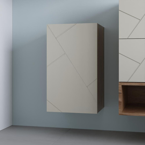 Шкаф навесной Бриклаер КРИСТАЛЛ 35х60 см, латте. Фото 1