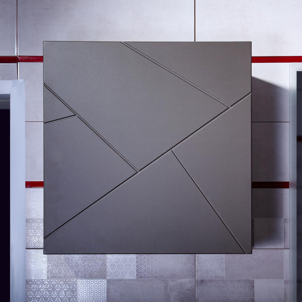 Шкаф навесной Бриклаер КРИСТАЛЛ 60 см, графит. Фото 1