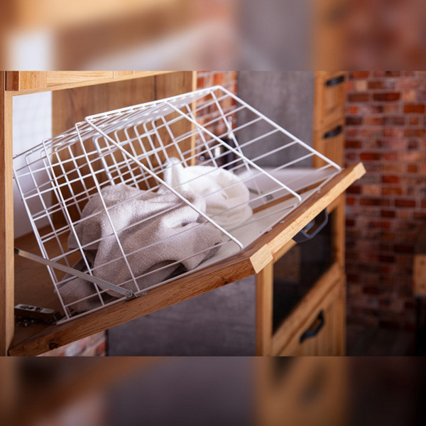 Шкаф навесной Бриклаер ЛОФТ 60 см, установка над стиральной машиной, метрополитен грей. Фото 4