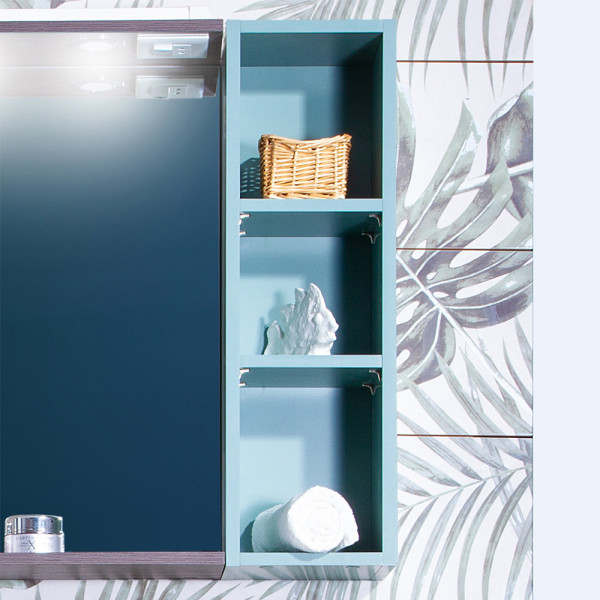 Шкаф навесной открытый Бриклаер КРИСТАЛЛ 20 см, муссон. Фото 1