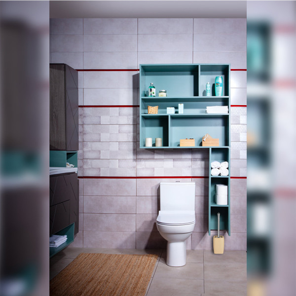 Шкаф навесной открытый Бриклаер КРИСТАЛЛ 90 см, муссон. Фото 3