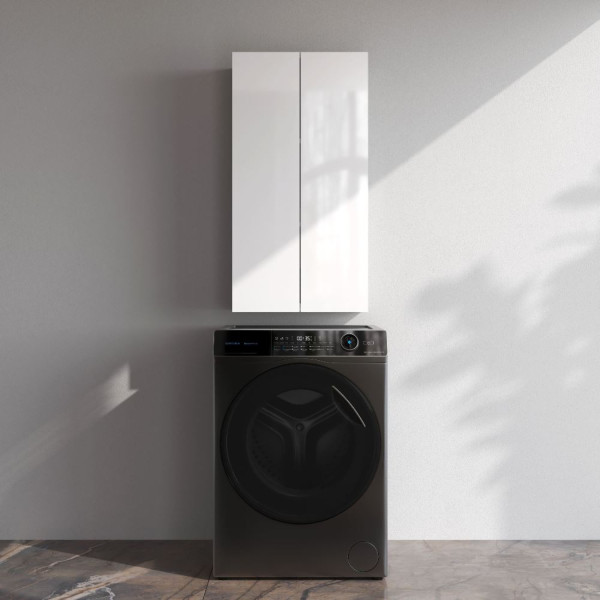 Шкаф навесной с дверками, 50 см, белый глянец. Фото 1