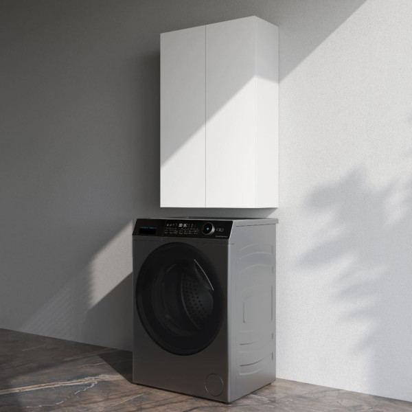 Шкаф навесной с дверками, 60 см, белый глянец. Фото 3