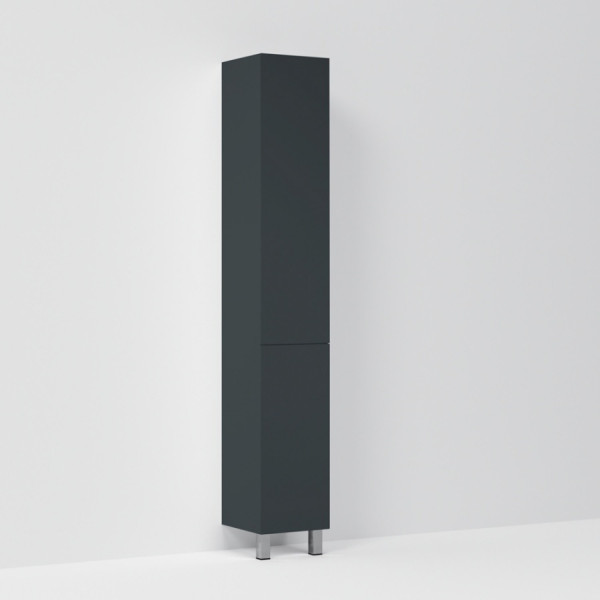 Шкаф-пенал напольный, правый, 30 см, графит матовый. Фото 3