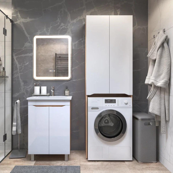 Шкаф под стиральную машину VIGO Grani дуб золотой, 64 см. Фото 5