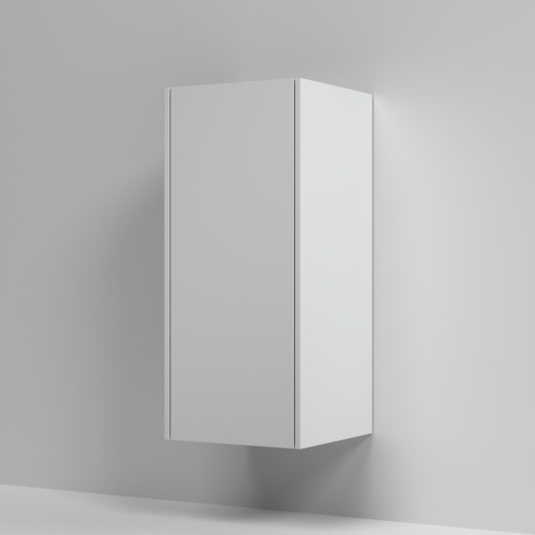 Шкаф с полками 40 см, высота 90 см, белый матовый, универсальный. Фото 2