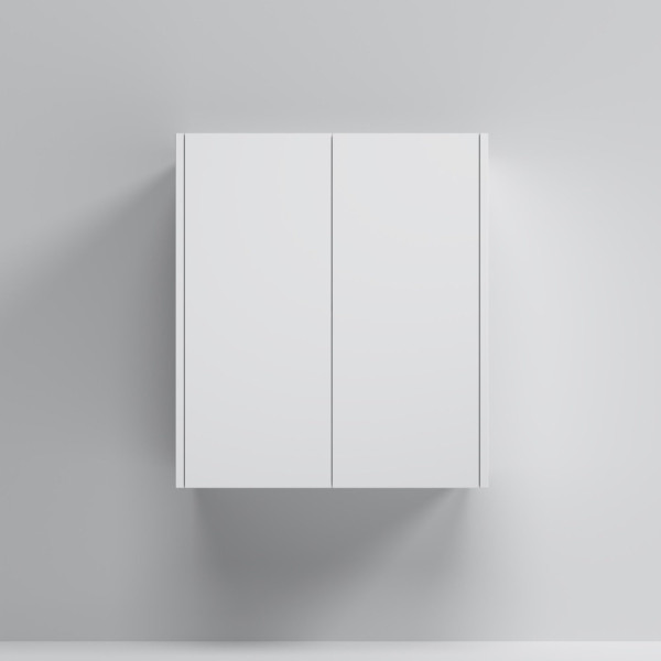 Шкаф с полками 60 см, высота 70 см, белый матовый, универсальный. Фото 1