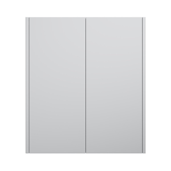 Шкаф с полками 60 см, высота 70 см, белый матовый, универсальный. Фото 6