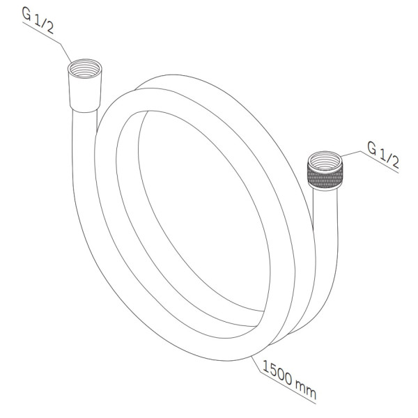 Шланг для душа 1500 мм. Фото 3