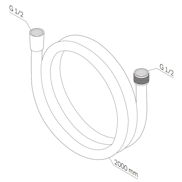 Шланг для душа 2000 мм. Фото 3