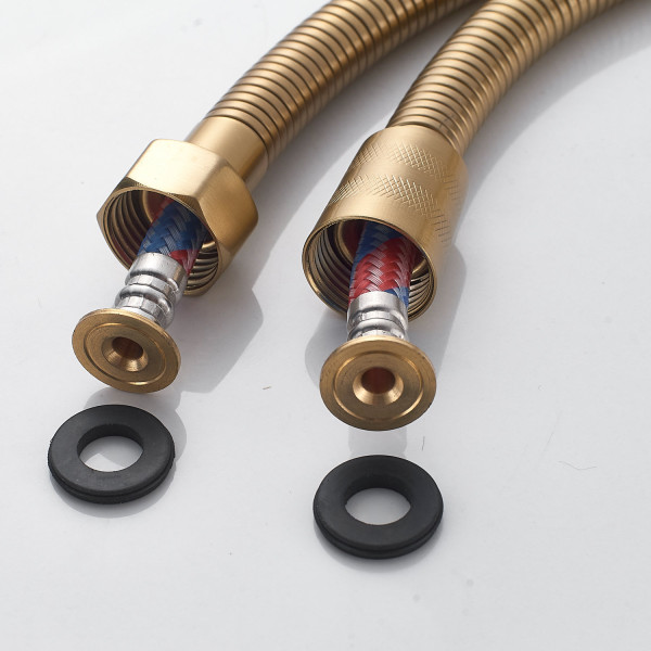 Шланг для душа Shevanik SE18-10 (100 см), золотой сатин. Фото 2