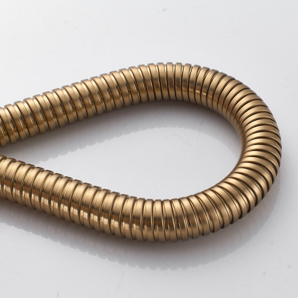 Шланг для душа Shevanik SE18-10 (100 см), золотой сатин. Фото 4