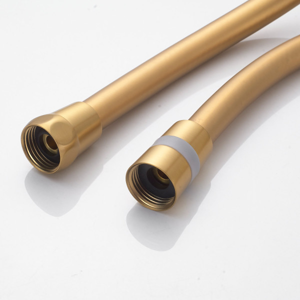 Шланг для душа Shevanik SE58-15 (150 см), золотой сатин. Фото 2