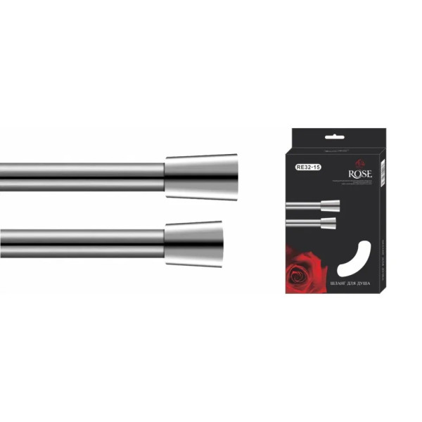 Шланг Rose RE32-15 (150 см), хром. Фото 1