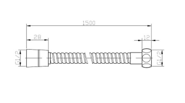 Шланг  в силиконовой оплетке, 1,5 м, арт. VRSH15, VODA. Фото 2