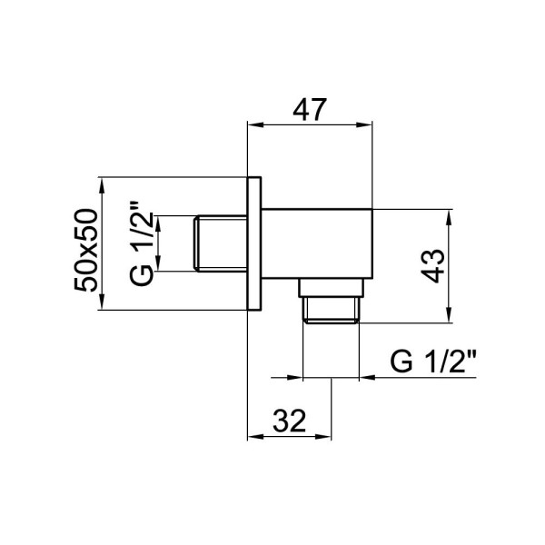 Шланговое подключение Webert AC0337015, хром. Фото 2
