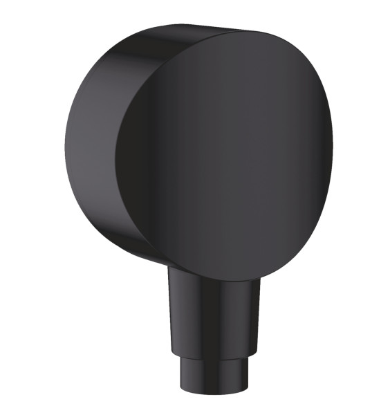 Шланговое подсоединение Hansgrohe FixFit S с клапаном обратного тока, матовый черный (26453670). Фото 1