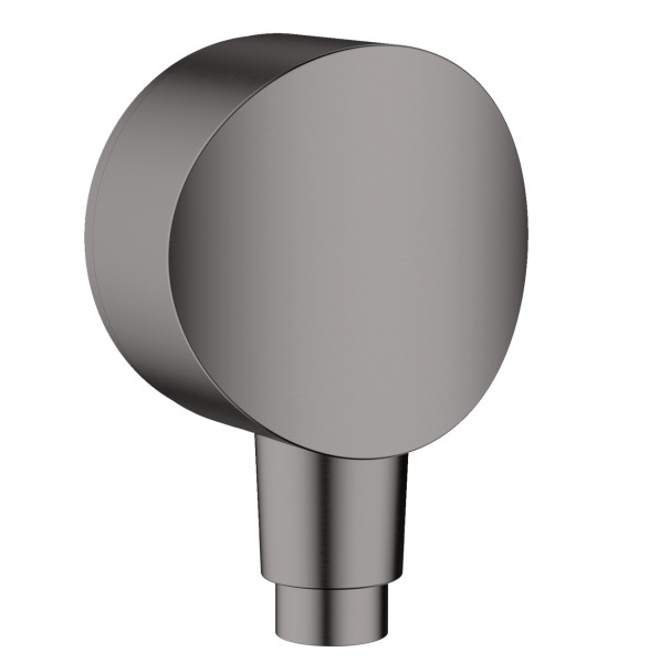 Шланговое подсоединение Hansgrohe FixFit S с клапаном обратного тока, шлифованный черный хром (26453340). Фото 1