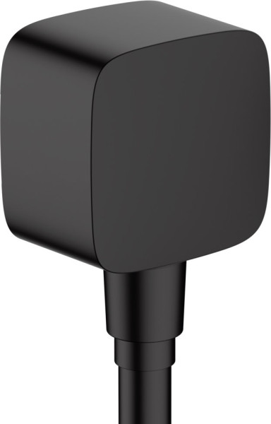 Шланговое подсоединение Hansgrohe FixFitс клапаном обратного тока, матовый черный (26457670). Фото 1