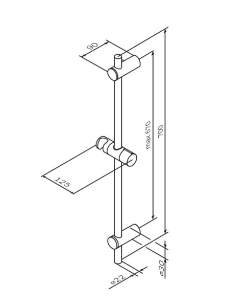 Штанга для душа. Фото 3