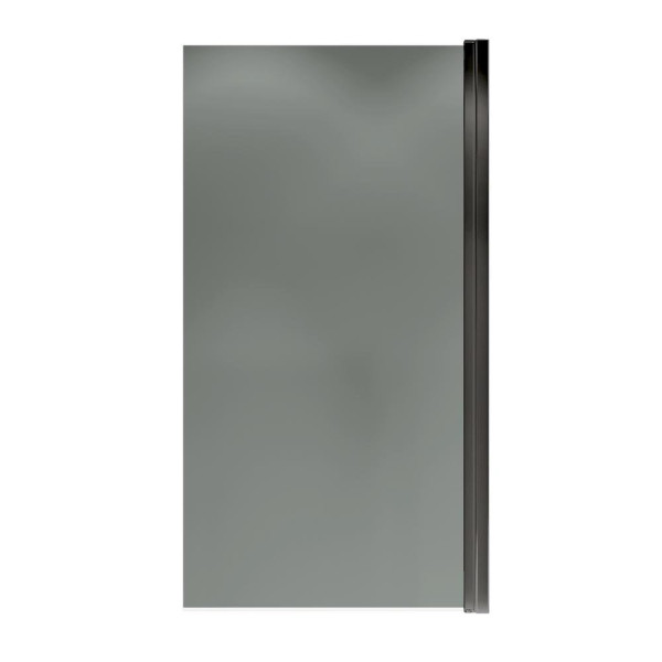 Шторка на ванну распашная Terminus Ното 150х70 тонированная, черный. Фото 3