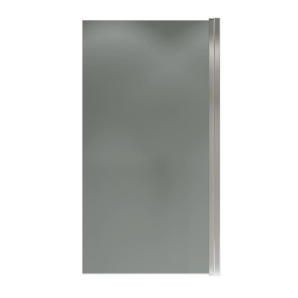 Шторка на ванну распашная Terminus Ното 150х70 тонированная, хром. Фото 5