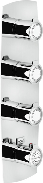 SI98103CR SOFI термостатический смеситель для ванны 3 выхода (внешняя часть). Фото 1