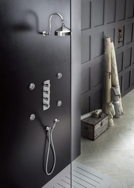 SI98103CR SOFI термостатический смеситель для ванны 3 выхода (внешняя часть). Фото 3