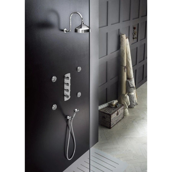 SI98104CR SOFI термостатический смеситель для ванны 4 выхода (внешняя часть). Фото 4