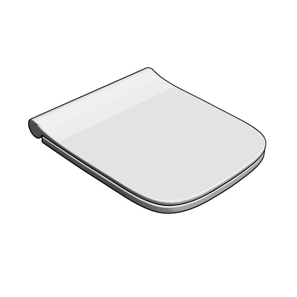 Сиденье для унитаза с микролифтом Dreja 88.0002, белый. Фото 1