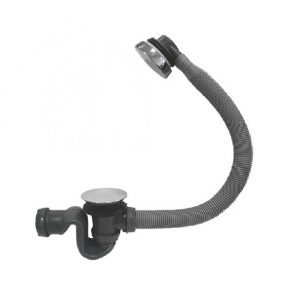 Сифон д/ванн п/авт. обвязка SB600 хр. лат. (30717569). Фото 1