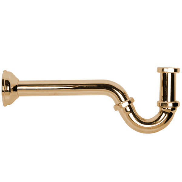 Сифон для биде 310мм, золото. Фото 1