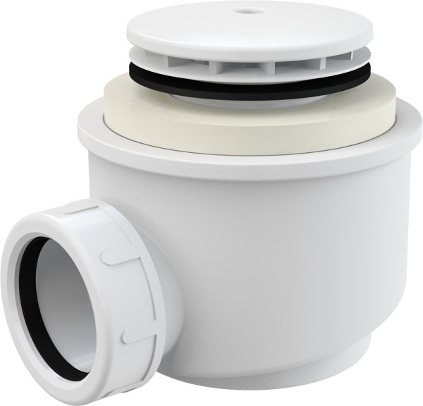 Сифон для душевого поддона Alcadrain 50 мм, белый (A47B). Фото 1