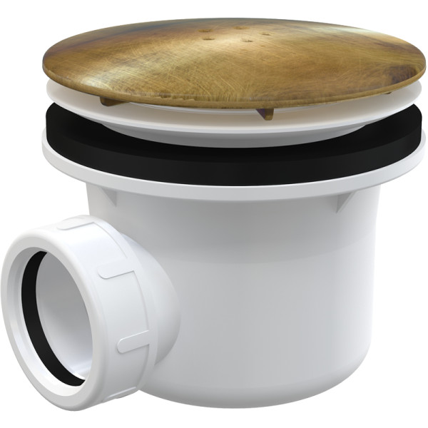 Сифон для душевого поддона Alcadrain antic, бронза (A49ANTIC). Фото 1