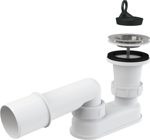 Сифон для душевого поддона Alcadrain хром (A461-50). Фото 1