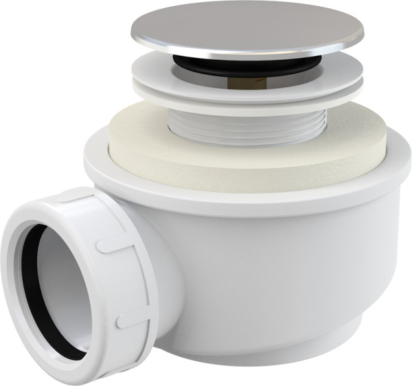 Сифон для душевого поддона Alcadrain хром (A476). Фото 1