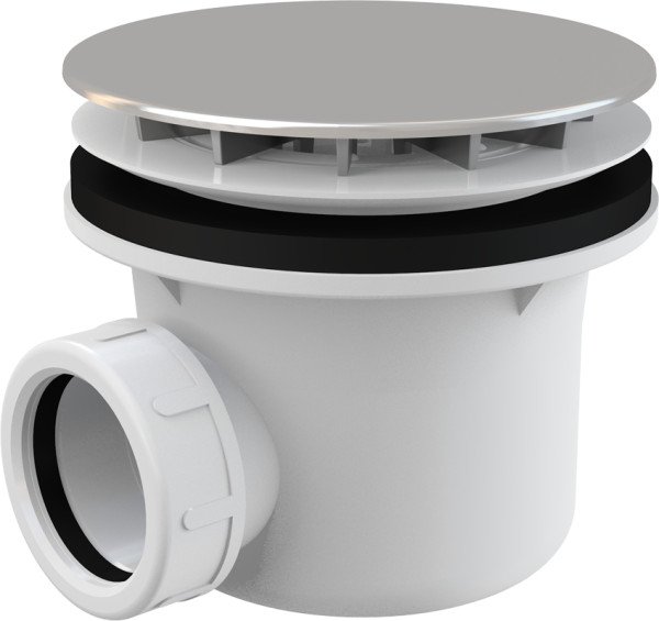 Сифон для душевого поддона Alcadrain, хромированный (A49CR). Фото 1