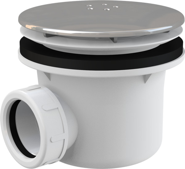 Сифон для душевого поддона Alcadrain LUX хром (A49K). Фото 1