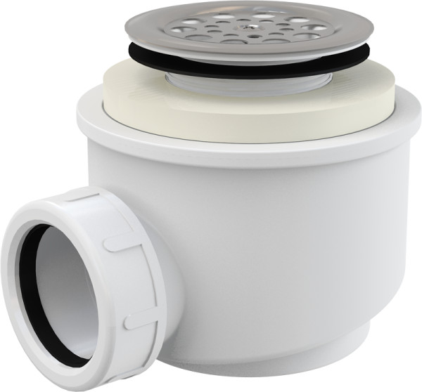 Сифон для душевого поддона Alcadrain с нержавеющей решеткой (A46-50). Фото 1