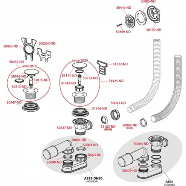 Сифон для душевого поддонa click/clack, арт. A506KM. Фото 3
