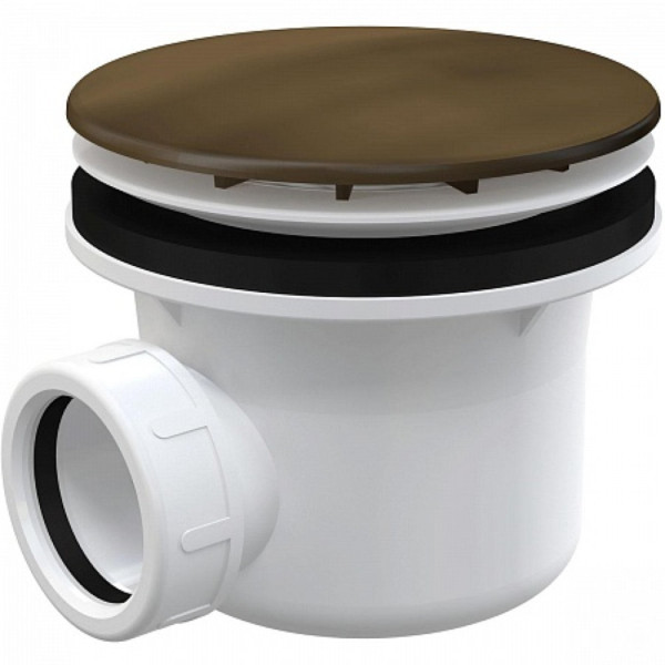 Сифон для душевого поддона, металл LUX под бронзу, арт. A49ANTIC. Фото 1