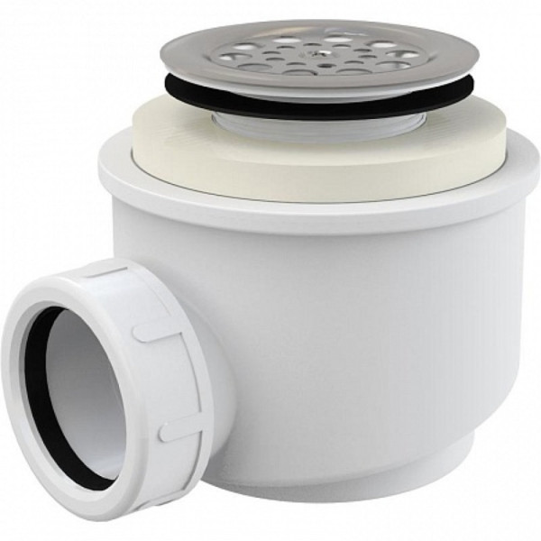 Сифон для душевого поддона с нержавеющей peшeткой, арт. A46-50. Фото 1