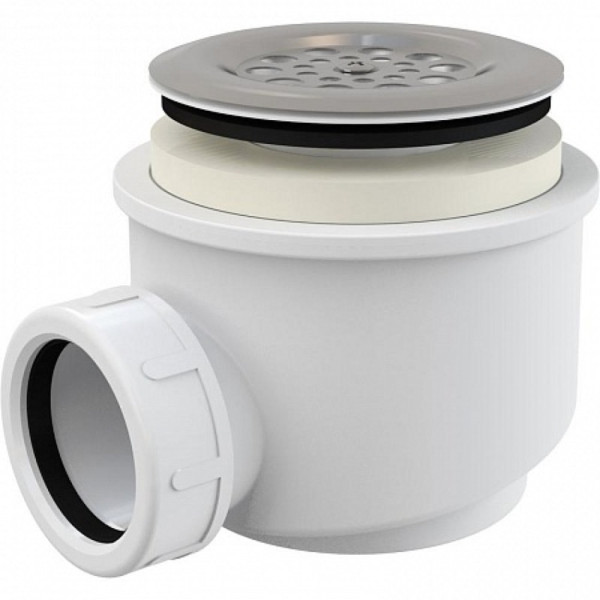 Сифон для душевого поддона с нержавеющей peшeткой, арт. A46-60. Фото 1