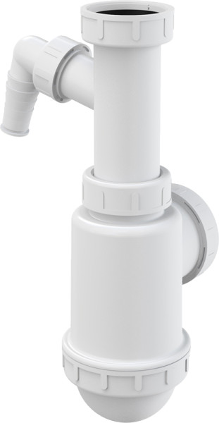 Сифон для мойки Alcadrain с накидной гайкой 6/4" и штуцером (A443P-DN50/40). Фото 1