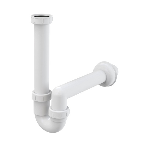 Сифон для мойки Alcadrain трубчатый с накидной гайкой 6/4" (A80-DN40). Фото 1