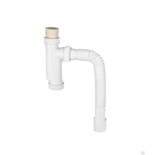 Сифон для писсуаров ВИР ЭКОНОМ пласт.вып. 38-44 - 40 бел. (арт.30987082). Фото 1