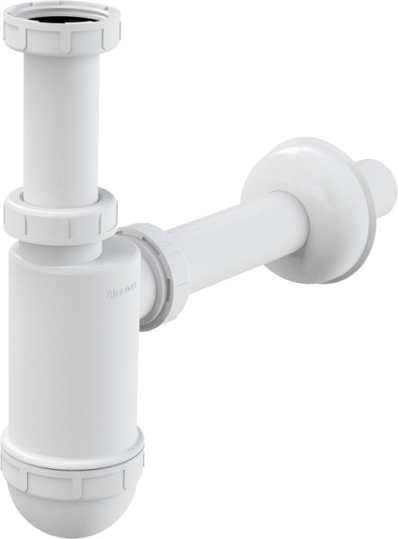 Сифон для раковины Alcadrain 32 мм c накидной гайкой 5/4" (A430). Фото 1