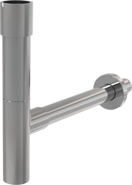 Сифон для раковины Alcadrain DESIGN 32 мм, цельнометаллический, хром (A402). Фото 1