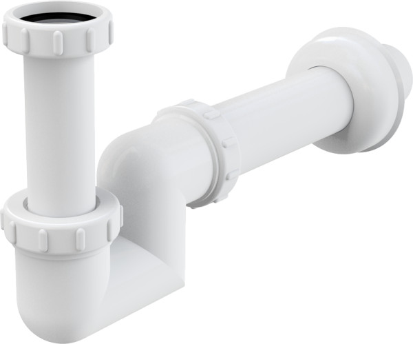 Сифон для раковины и биде Alcadrain пластик 40 мм (A45F-40). Фото 1