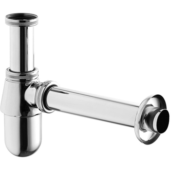 Сифон для раковины Kludi бутылочный G1 1/4, хром (1010505-00). Фото 1